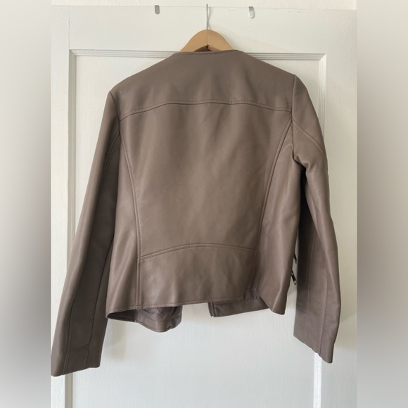 MANGO NWOT Biker Leather Jacket -L - Picture 11 of 15